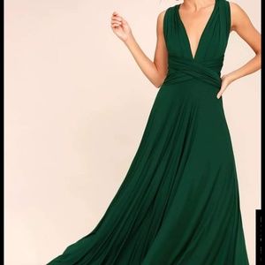 Lulu's Tricks of the Trade emerald green maxi
